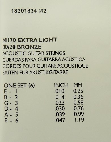 MARTIN ACOUSTIC M170 EXTRA LIGHT 80/20 BRONZE マーチン アコースティック ギターエクストラライト 未使用品　マーティン　_画像3