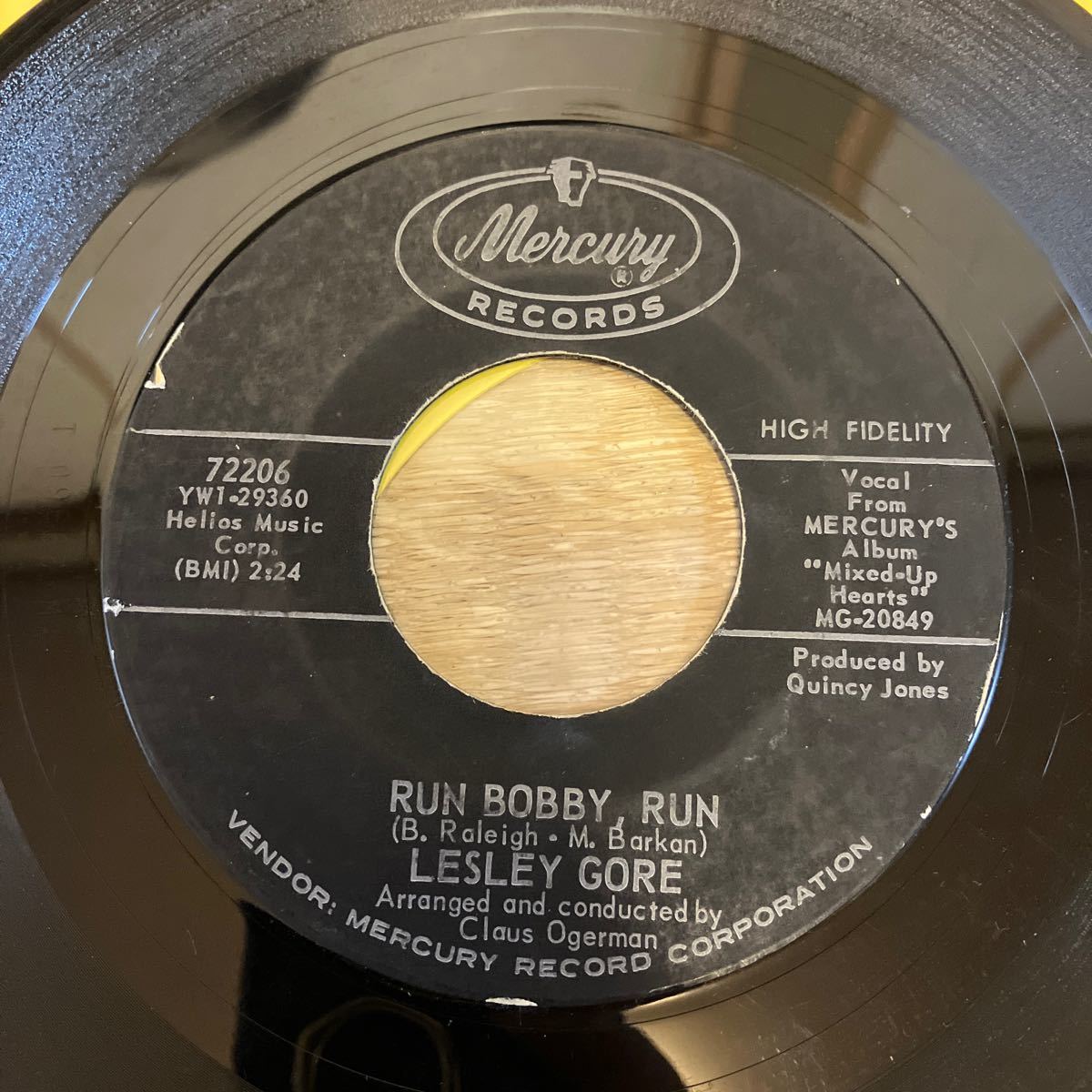 試聴済 Lesley Gore - You Don't Own Me / Run Bobby, Run 稀少盤 1963 USA Original 45rpm Record [MERCURY/72206]の画像4