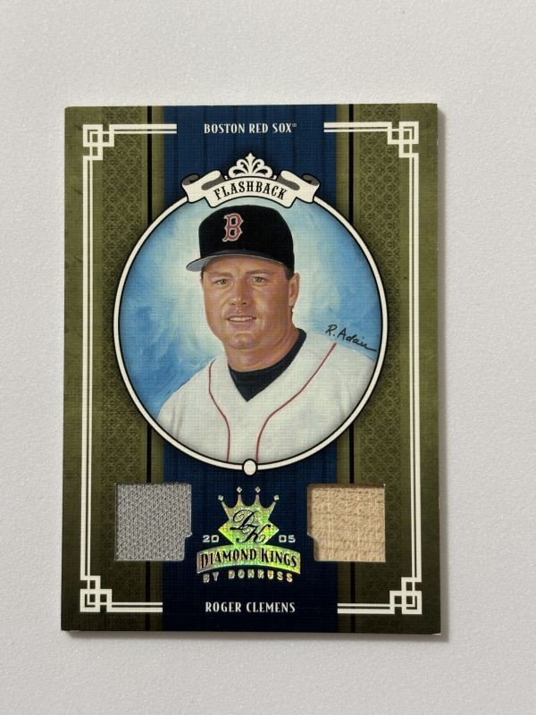 2005 DONRUSS DIAMOND KINGS BASEBALL Roger Clemens Dual Relic /100_画像1