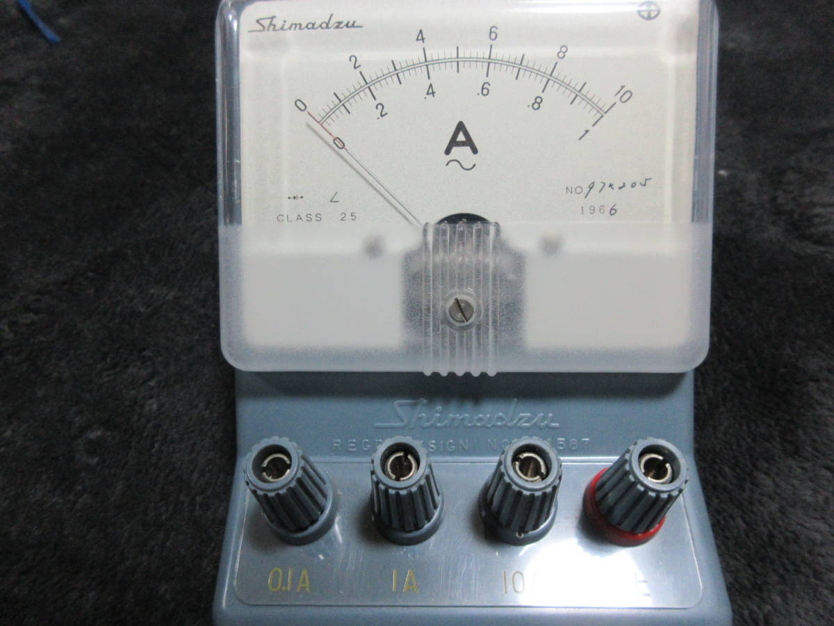 未使用 ジャンク 【島津理化 電流計 10A】 理化 実験 長期在庫品_画像3