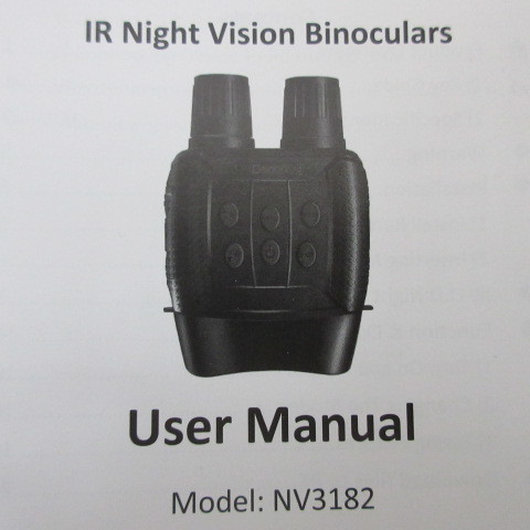 IR Night Vision Binoculars Model:NV3182 binoculars infra-red rays digital hunting telescope camp supplies night vision goggle (.)