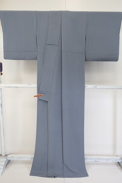 [ free shipping ] undecorated fabric ash light blue dyeing pulling out one tsu. tall size length 166cm sleeve length 68cm. silk brand new stylish m-5365
