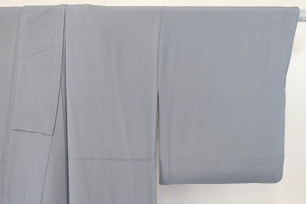 [ free shipping ] undecorated fabric ash light blue dyeing pulling out one tsu. tall size length 166cm sleeve length 68cm. silk brand new stylish m-5365