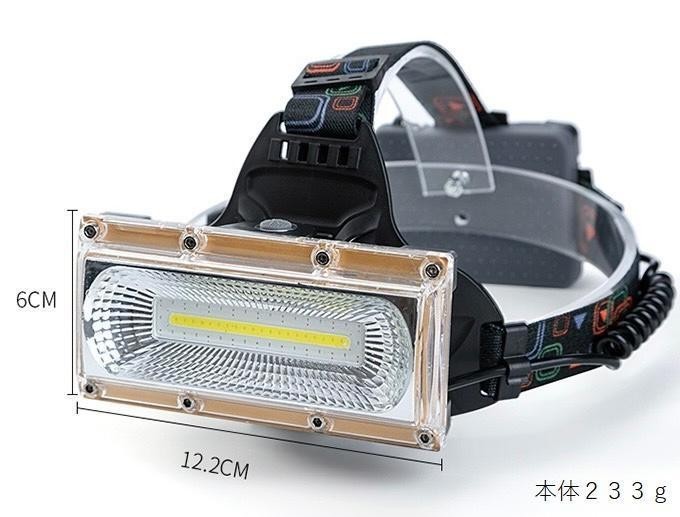 人気商品 ☆オマケ付き RICHJOLY 超巨大COB搭載 防水USB充電式 ヘッドライト