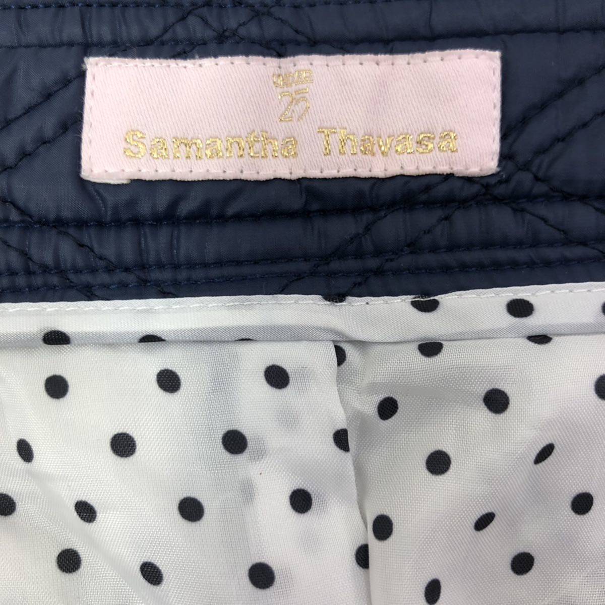 NB175 Samantha Thavasa サマンサタバサ UNDER25 GOLF ゴルフ 半袖 中綿 スカート ミニスカート ボトムス ネイビー 紺 レディース S_画像8