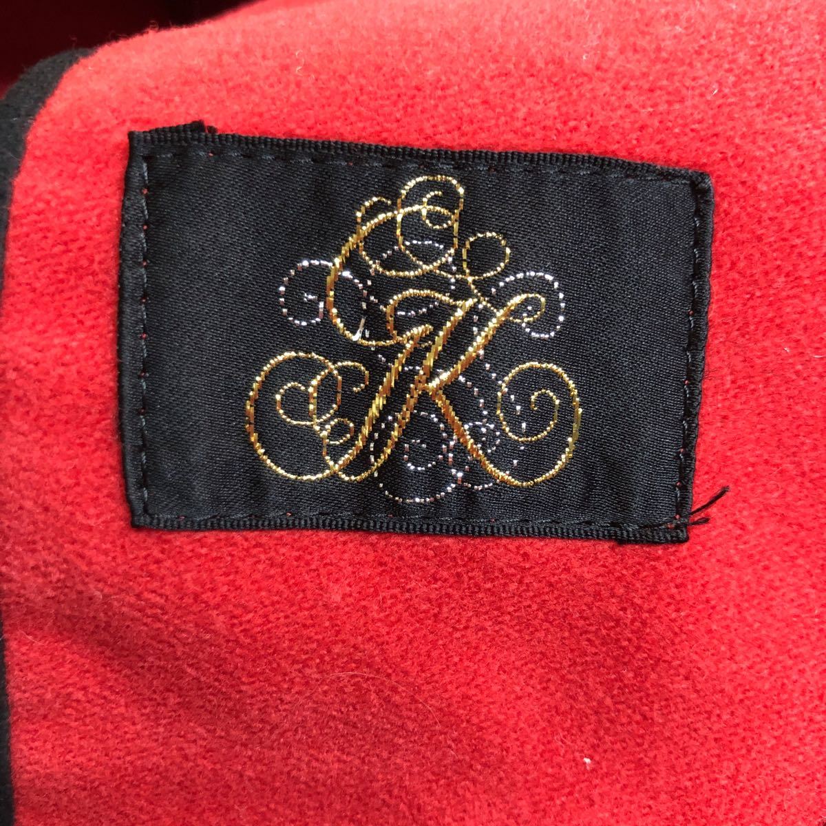 NB176 日本製 伊太利屋 イタリヤ テーラードジャケット デザイン ジャケット アウター 上着 羽織り 長袖 レッド 赤 レディース 9_画像6