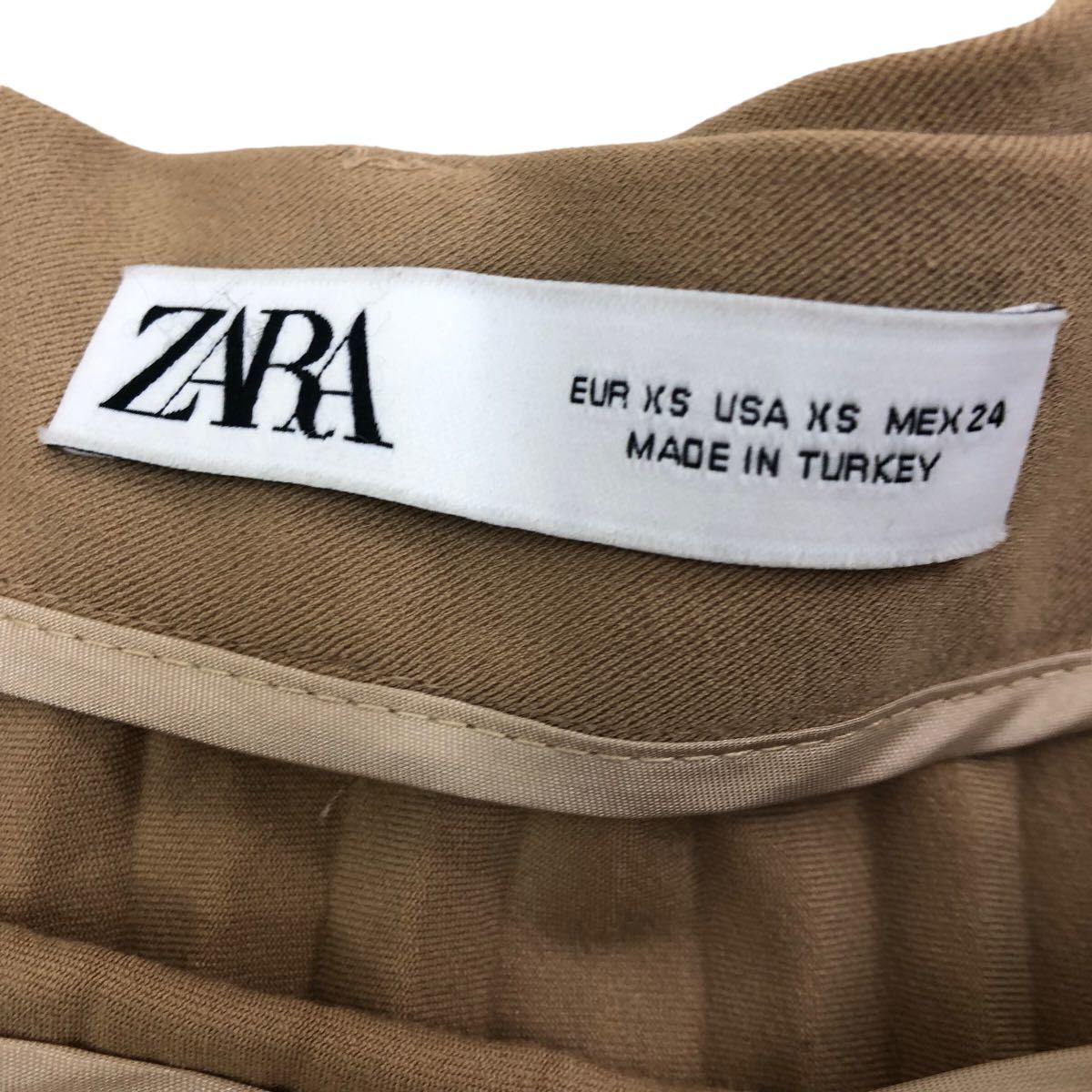 S160 ZARA ザラ スカート ロングスカート プリーツスカート ボトムス ロング丈 レディース ベージュ_画像7