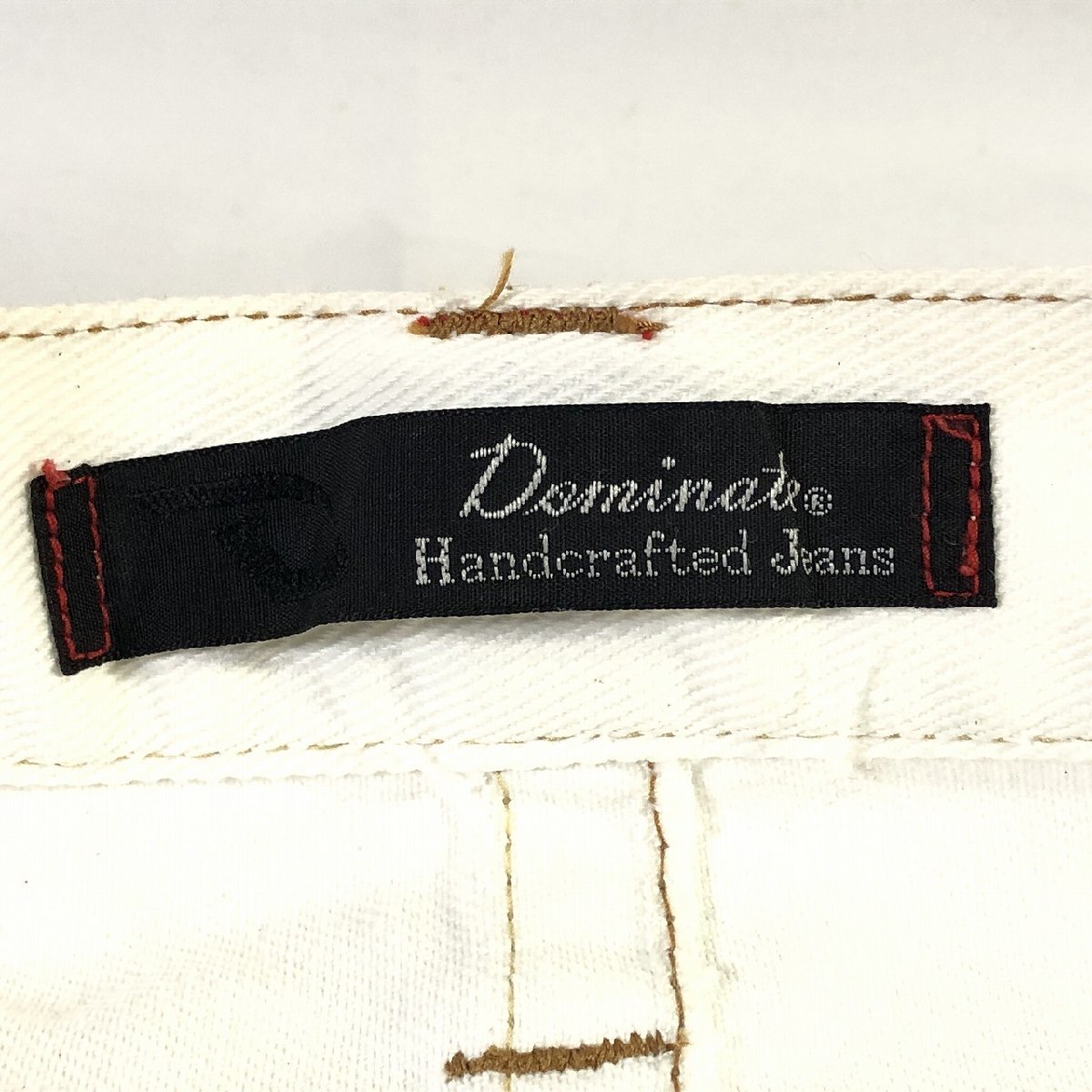 Dominate Handcrafted Jeans メンズ デニム ハーフパンツ 白 L 中古 送料185円の画像8