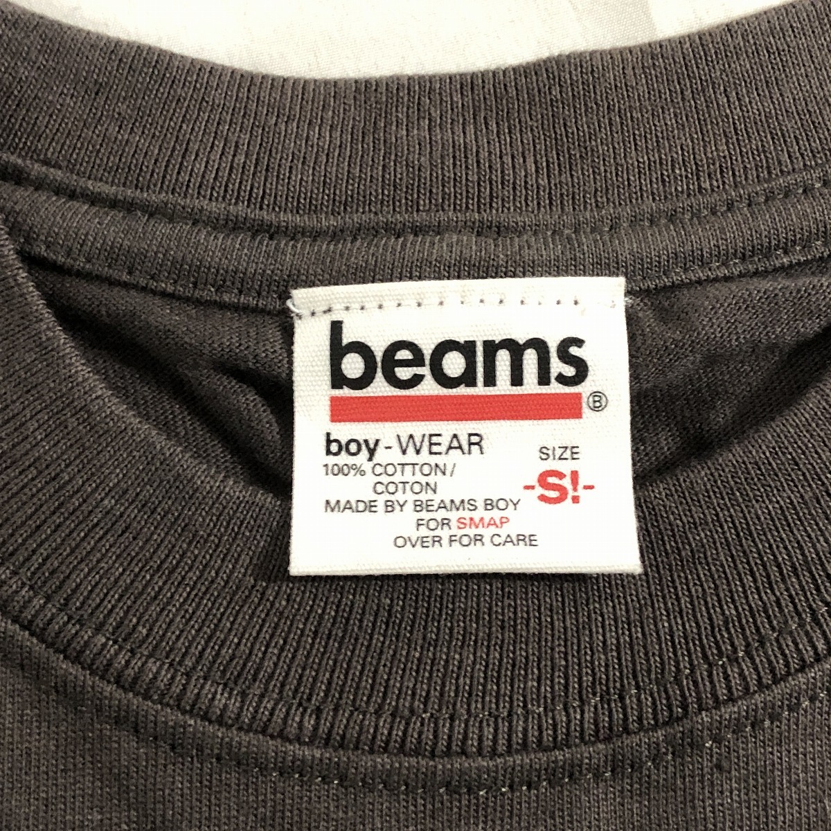 未使用 BEAMS BOY ビームスボーイ 激レア 半袖 プリント Tシャツ S ダークグレー_画像5