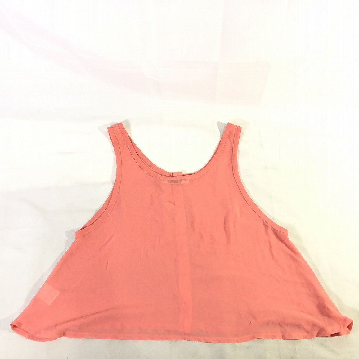 dazzlin lady's see-through chiffon tank top pink free size M-L a little beautiful goods postage 185 jpy 