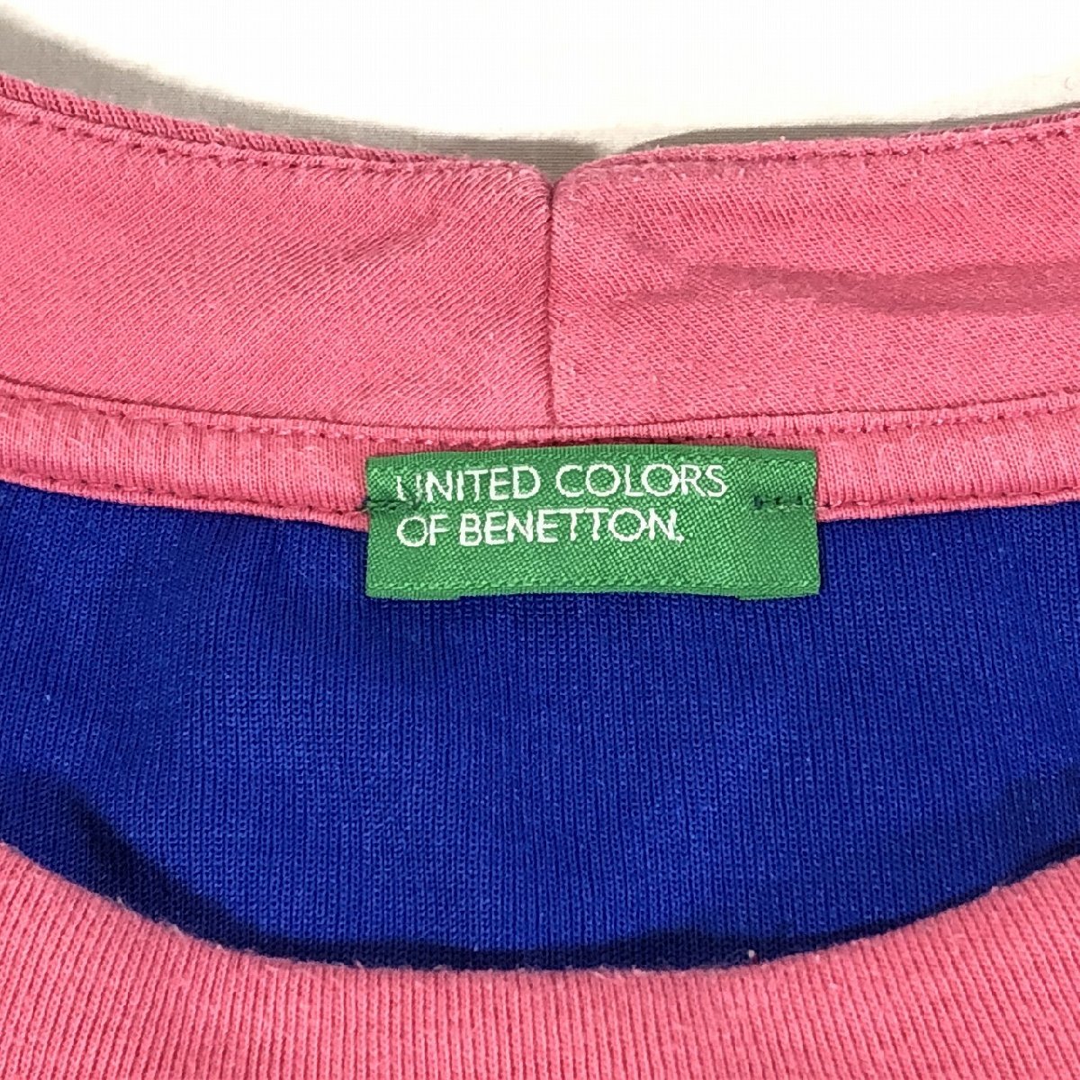 UNITED COLORS OF BENETTON united цвет zob Benetton длинный рукав s влажный земля футболка XS розовый немного прекрасный товар 