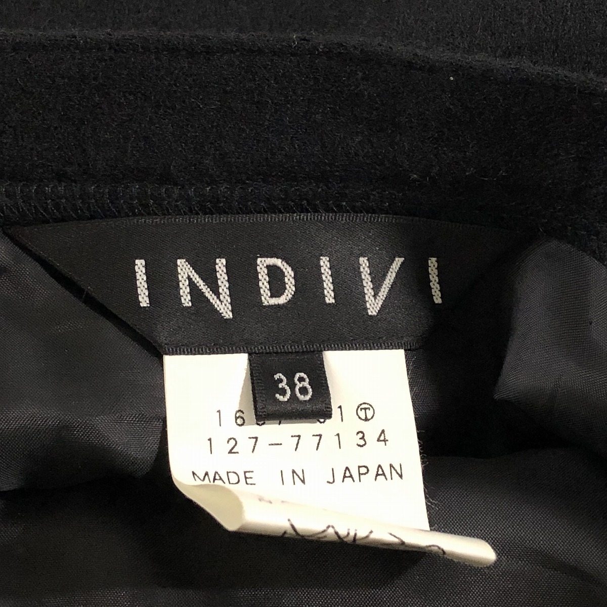 INDIVI インディヴィ タイト ロングスカート 38 M 黒 美品_画像5