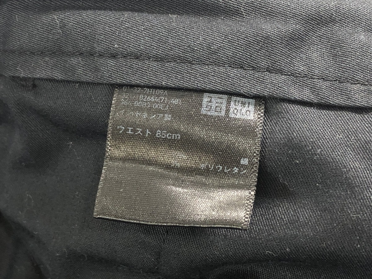 UNIQLO メンズ チェック柄 ボタンダウン シャツ 無地 パンツ XL 黒 灰 ピンク 中古_画像9