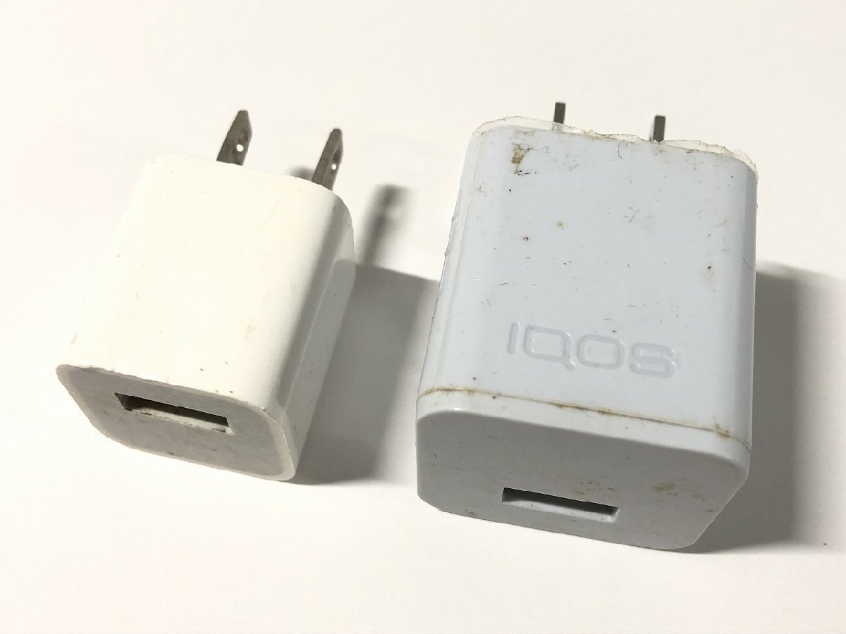 IQOS アイコス 、Apple アップル ACアダプタ式充電器 ２点セット!! 中古 送料185円_画像1