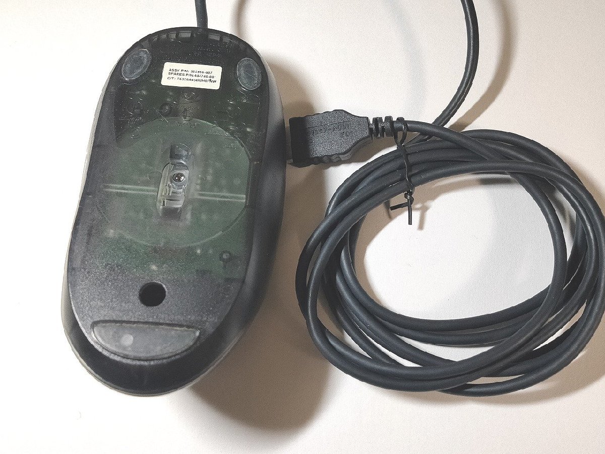 hp USB光学式マウス 黒 F5320A05BUH0FNW やや美品 送料350円_画像3