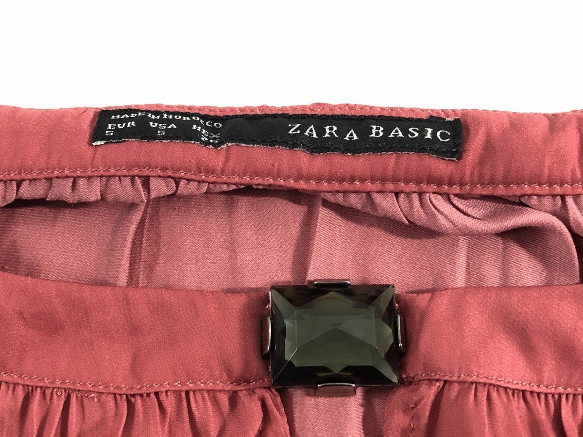 ZARA BASIC ザラベーシック 長袖　カットソー S ピンク 美品_画像5
