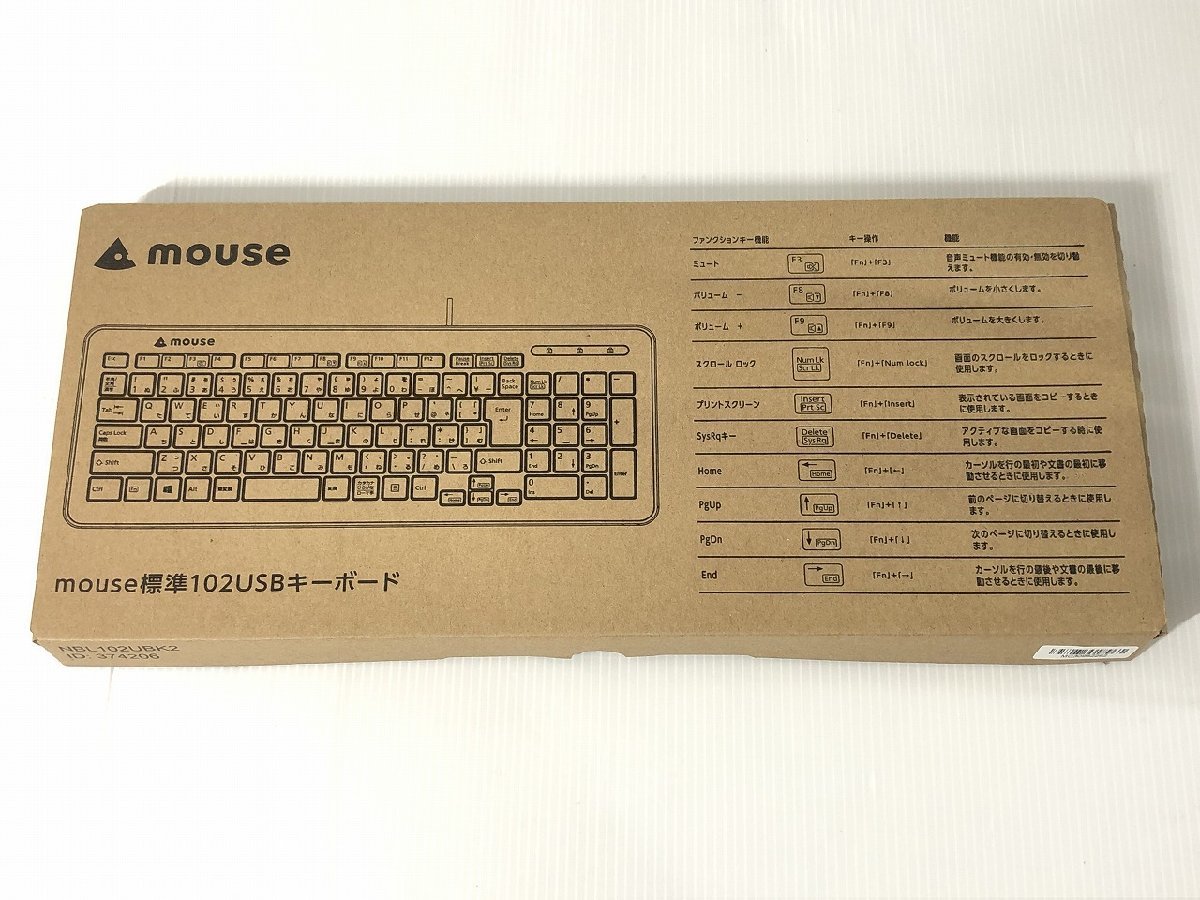 mouseマウス 標準102USBキーボード 未使用 H3_画像1