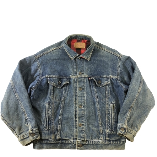 LEVI'S リーバイス 中古 バッファローチェック入り M デニムジャケット_画像1