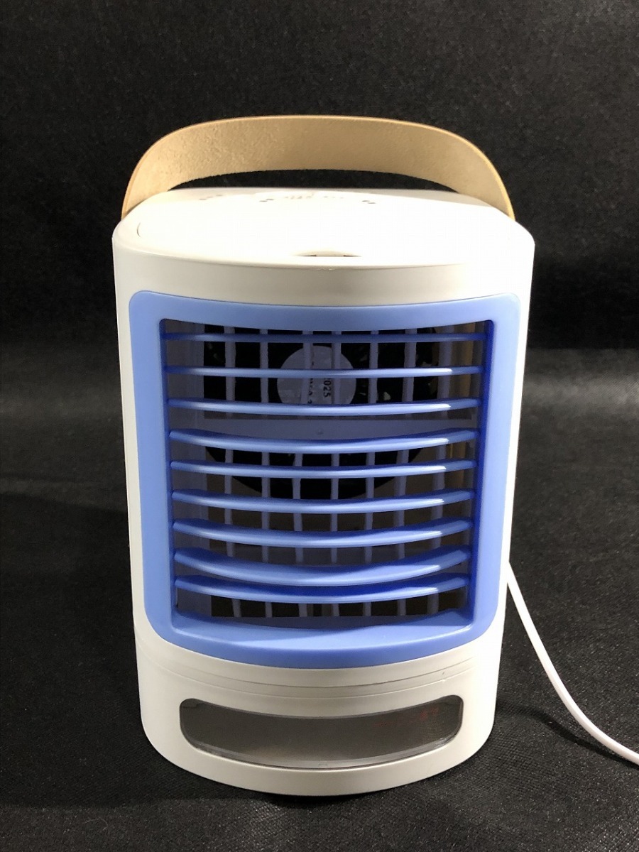 大栄トレーディング卓上クーラー 美品 気化熱を利用した エコな 冷風機 DT-TR1205W 白 R3_画像1