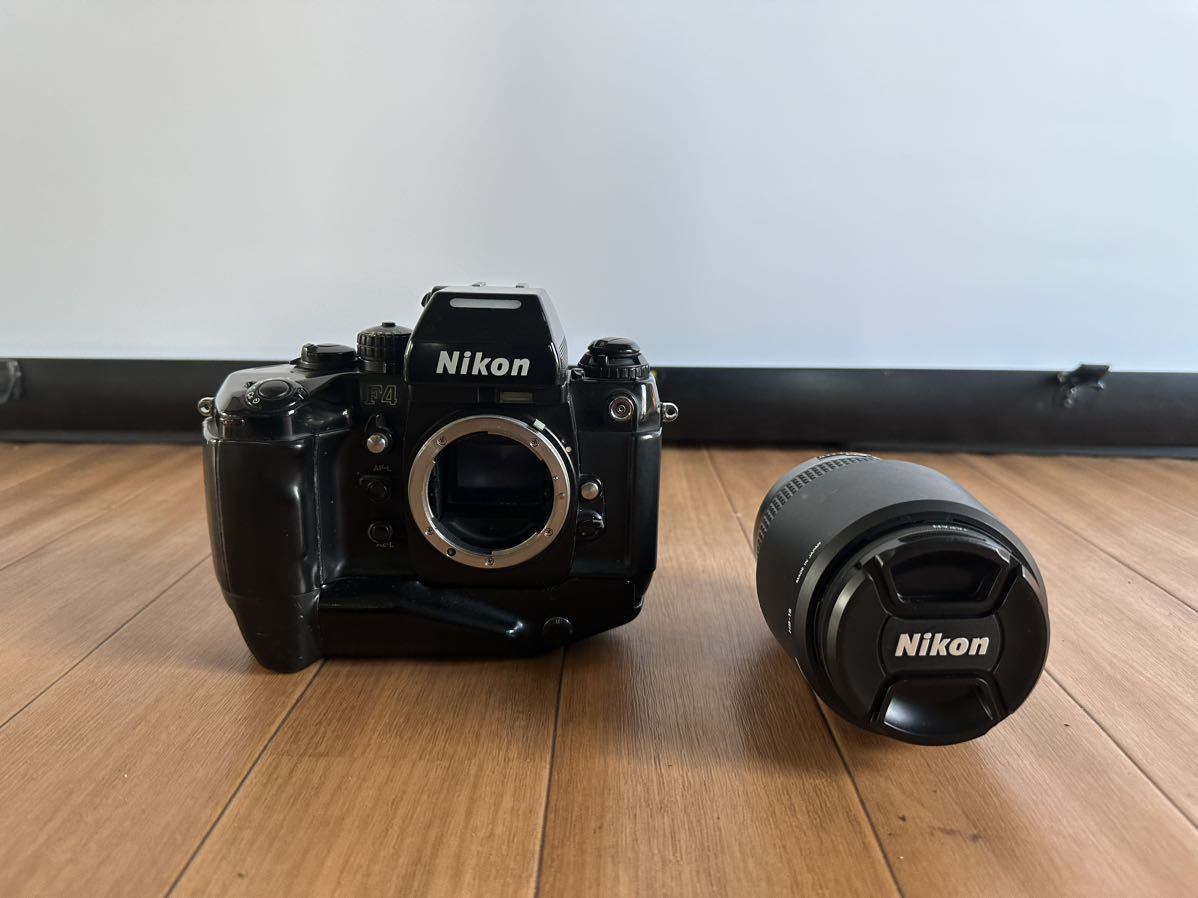 ◎ Nikon ニコン F4 AF NIKKOR 70-300mm 1:4.5-5.6D一眼レフ フィルムカメラ ボディ レンズ 現状品_画像1