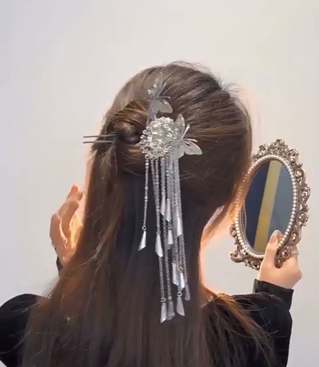 簪 かんざし 一本 挿し 和装 髪飾り シルバー ヘアアクセサリー 簪 ヘアアクセサリー