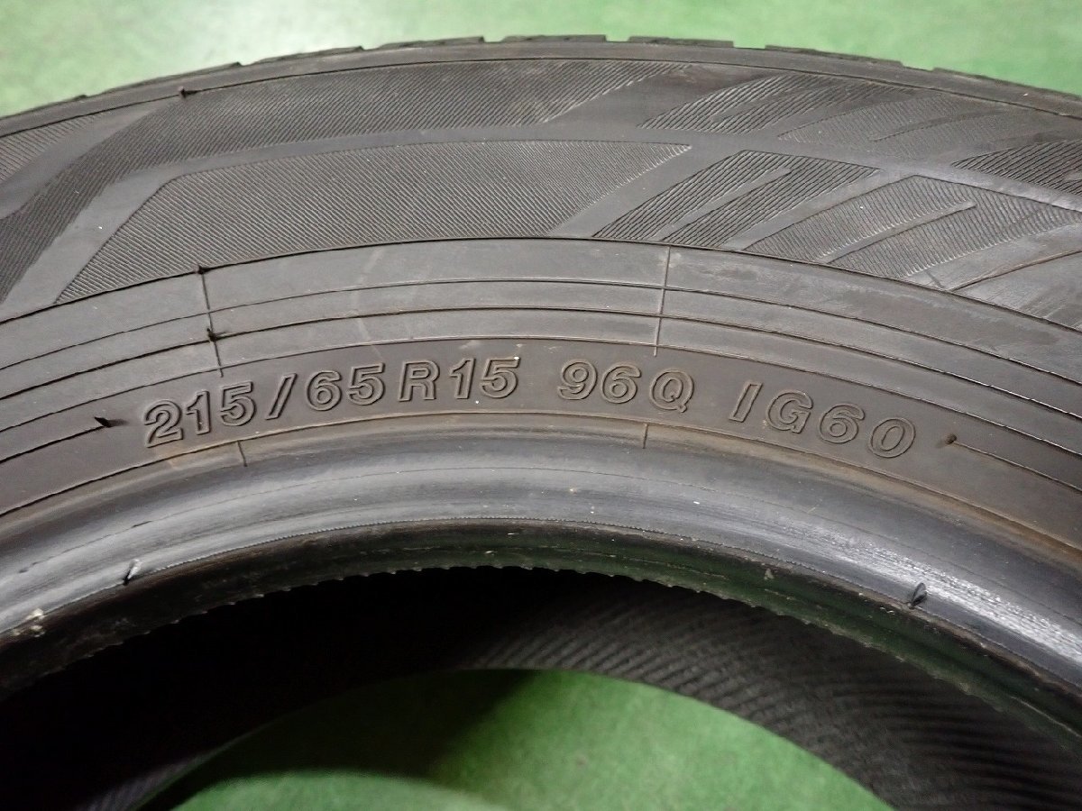 GM1047【送料無料215/65R15】4本 ヨコハマ ICE GUARD IG6 IG60 中古スタッドレス E50エルグランドなどに 《即決》_画像8