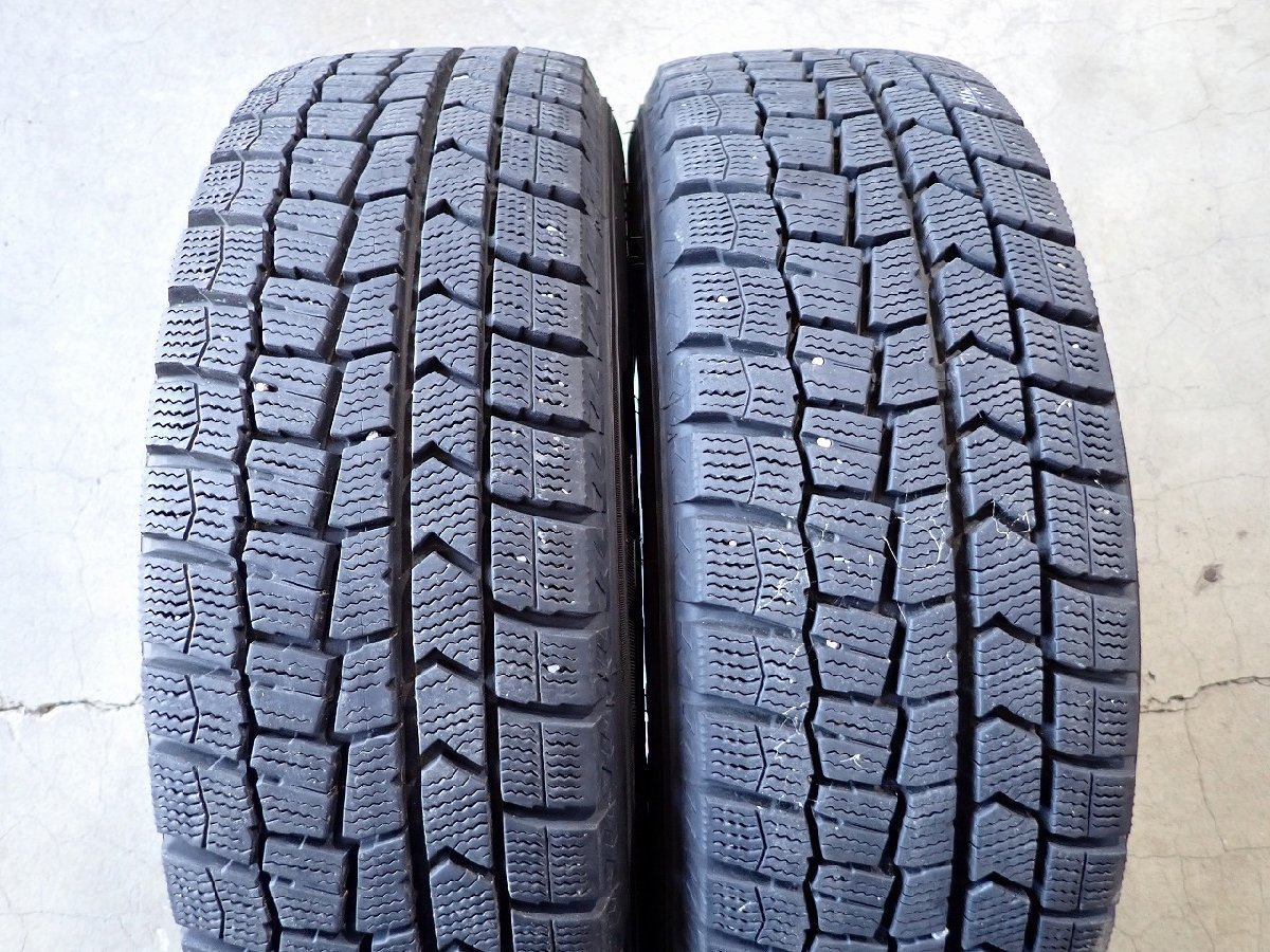 YS3186【送料無料175/65R15】アクア スイフト フィット等 ダンロップ 中古スタッドレス ▼15×5.5J 100/4H ET43▼1円スタート_画像3