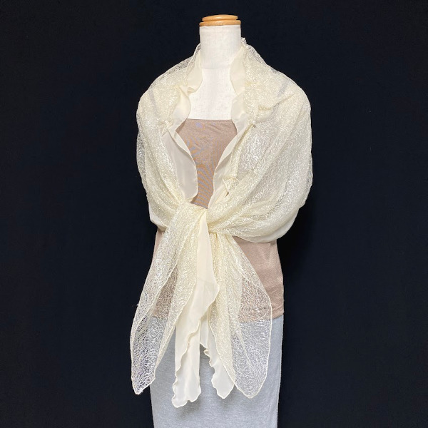 * beautiful goods # formal bolero shawl * Mill key beige wedding / party / graduation ceremony 