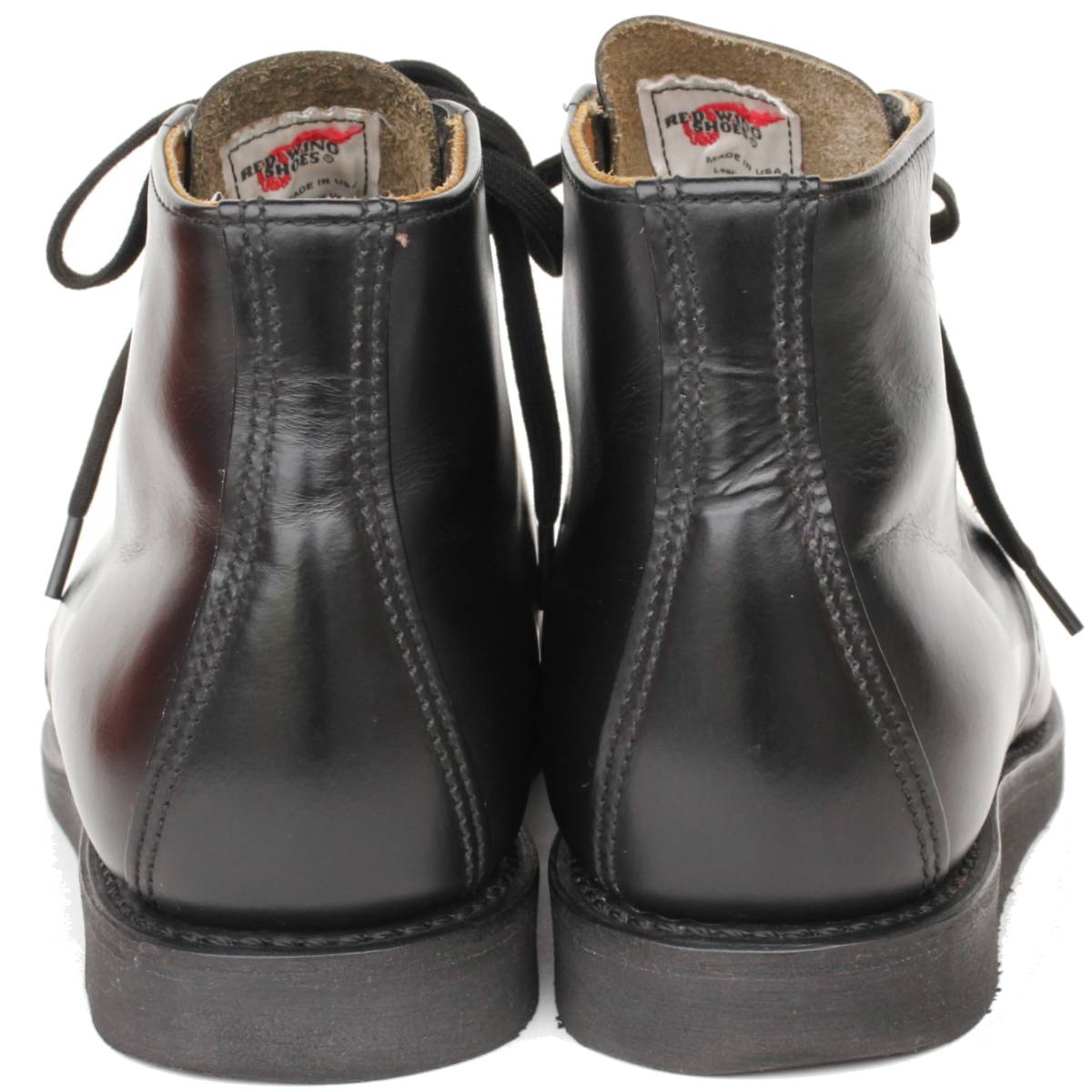 (33510)希少美品REDWING9197レッドウィングMADE IN USA 8D(約26cm)(ポストマン ブーツ ハイカット ラウンドトゥ プレーントゥ 2015年製)_画像4