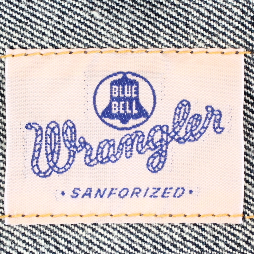 (33611)美品Wranglerラングラー124MJ(S9163)デニムジャケットM (ヴィンテージ復刻 ブルーベル ベルマーク刺繍タグ)_画像4