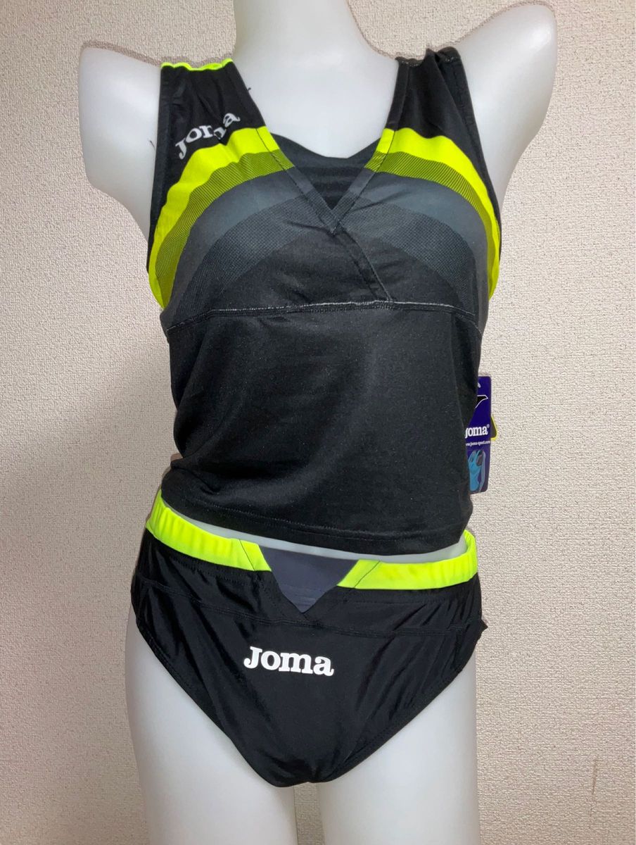 【製造終了】JOMA レーシングブルマ&クロップトップ/イエロー【サイズXL】