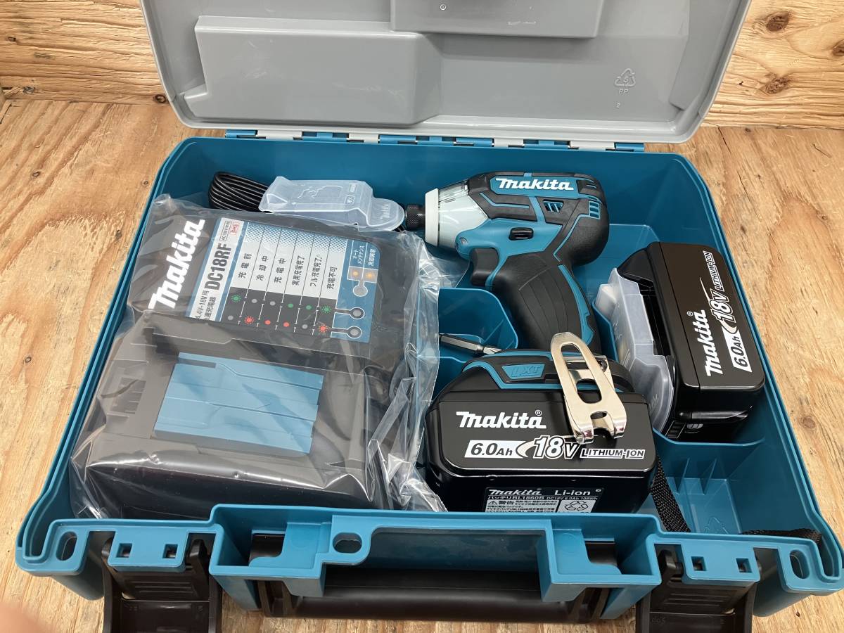 【1-1122-MM-5-1】makita マキタ TS141DRGXB 18V充電式インパクトドライバ フルセット【未使用品】_画像3