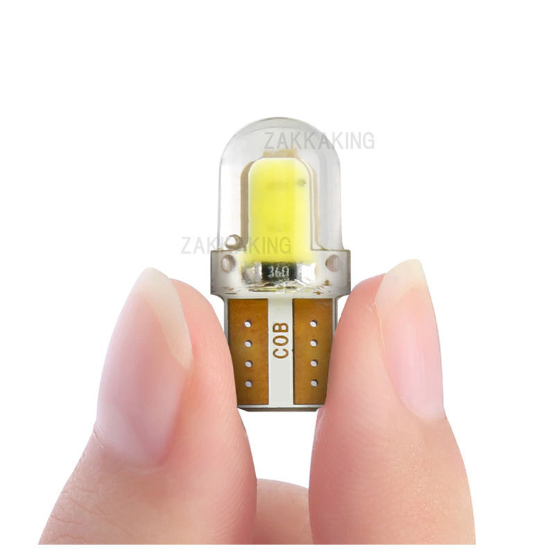 T10 LED T16 ホワイト バックランプ 爆光 10個 セット COB バルブ 白 ウェッジ 12V ルームランプ ポジションランプ ナンバー灯 車 cl002-10_T10 LED ホワイト