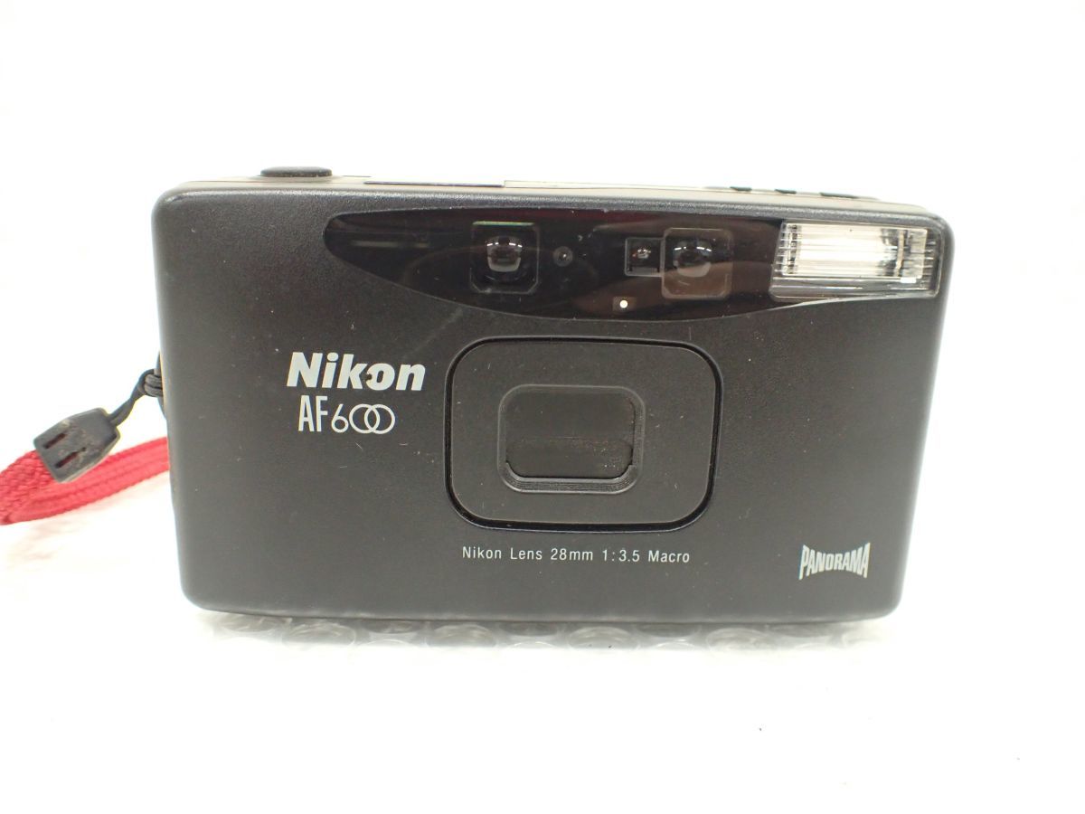 ☆D634-60　②カメラ　Nikon ニコン AF 600 Nikon Lens 28mm 1:3.5 Macro PANORAMA フィルムカメラ　中古稼働品_画像1