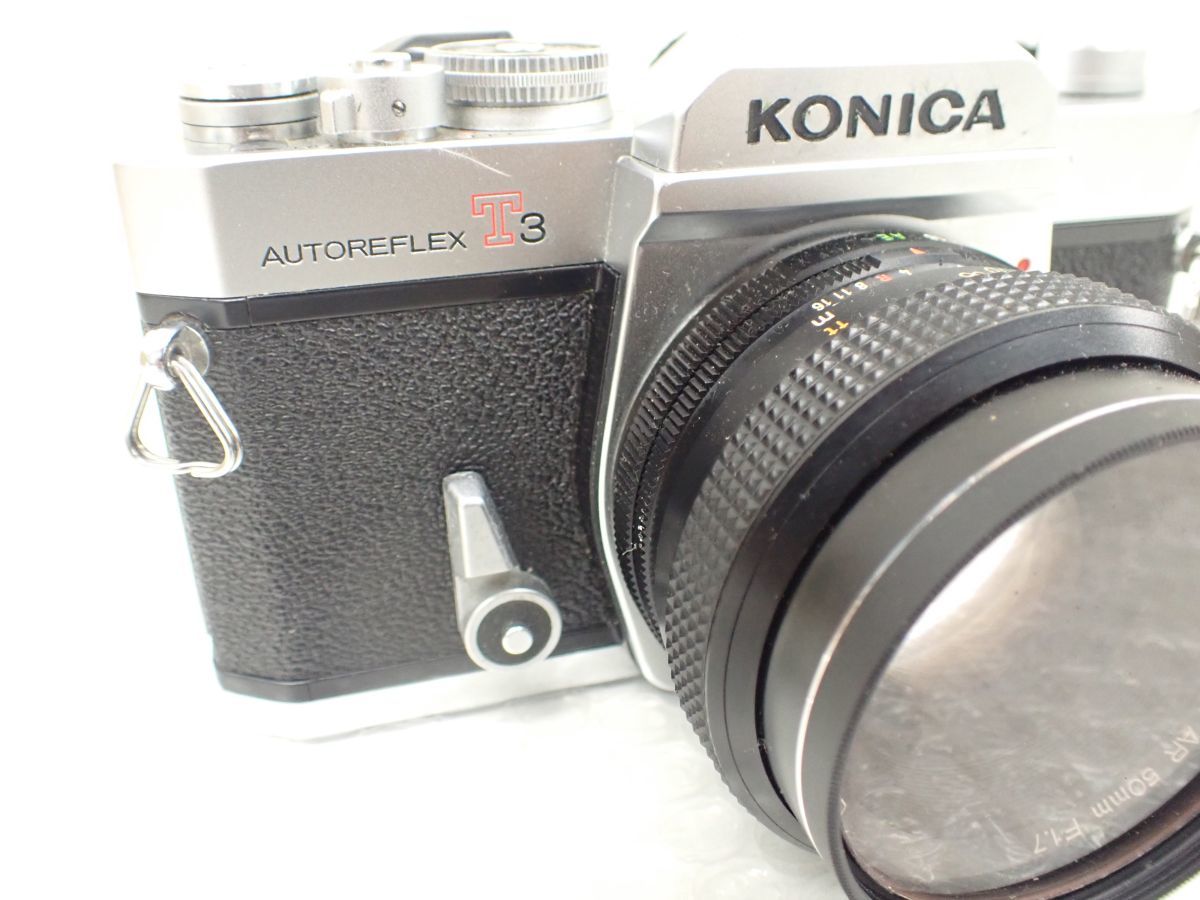 ☆D619-60　⑪KONICA コニカ AUTOREFLEX T3　一眼レフカメラ、レンズ KONICA HEXANON AR 1.7/50mm　コニカ オートレフレックス_画像5