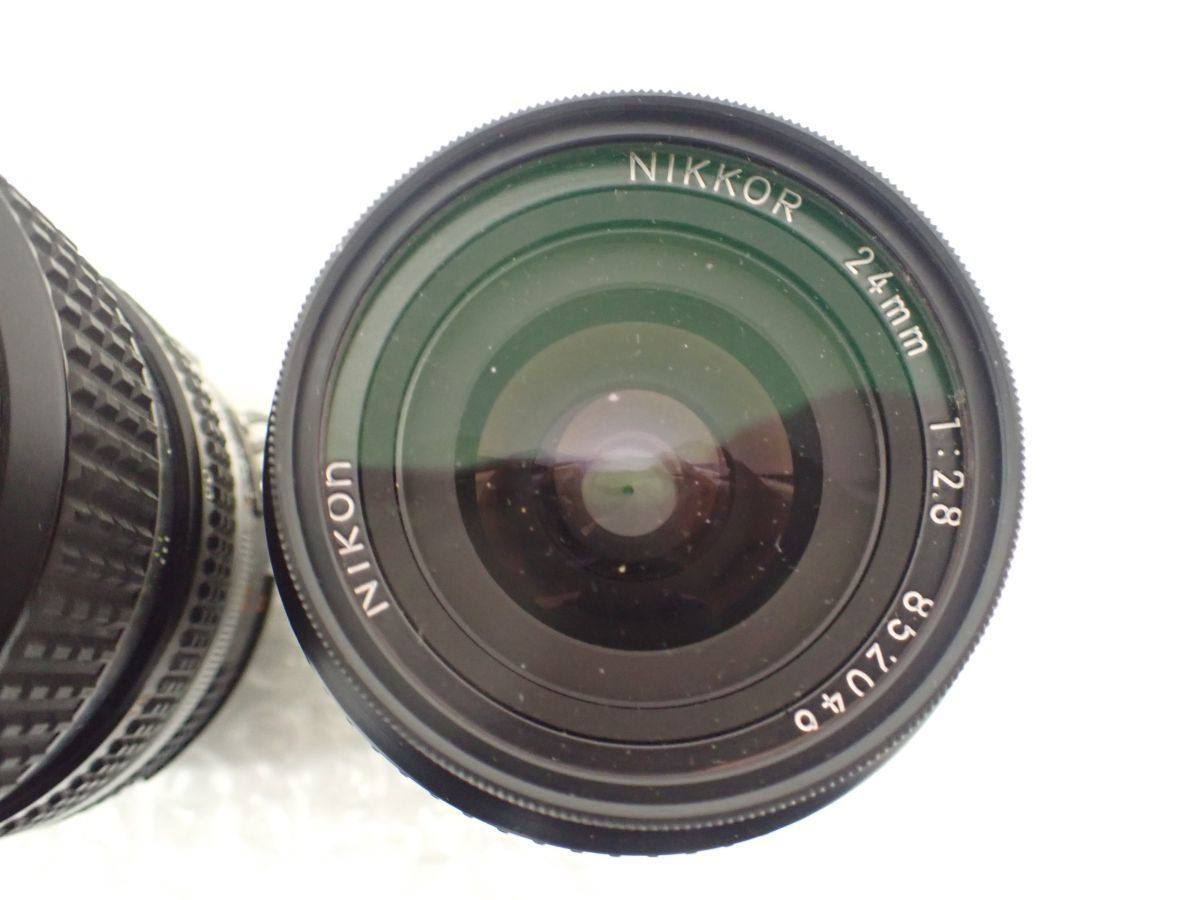 ☆D683-60　27 Nicon ニコン NIKKOR ニコール 一眼レフカメラレンズ 24mm 1:2.8 2.8、Nikon Zoom-NIKKOR 35-70mm F3.3-4.5　レンズまとめ_画像3