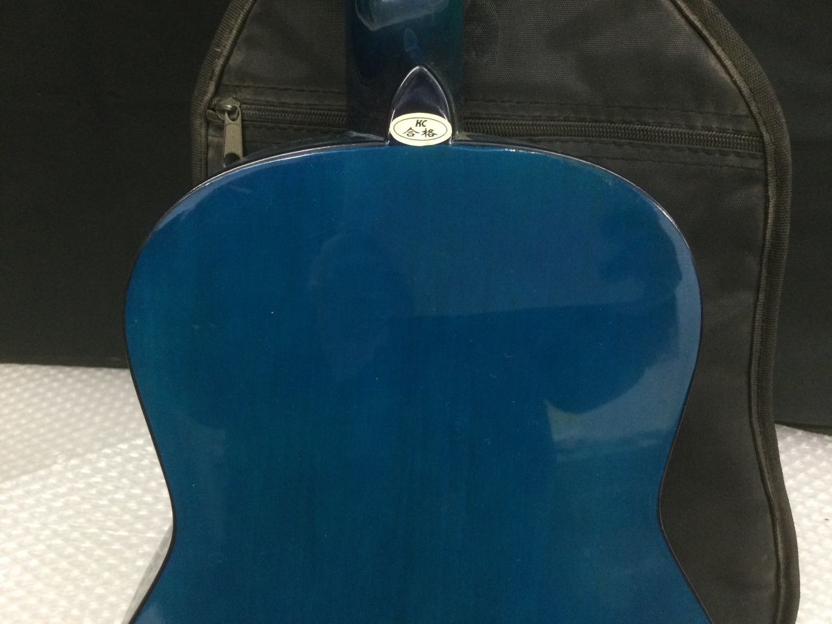 D701-120【音出し確認済み】Sepia Crue セピアクルー ミニアコースティックギター W-50-BLS 全長約75.5㎝/ソフトケース付きt_画像10