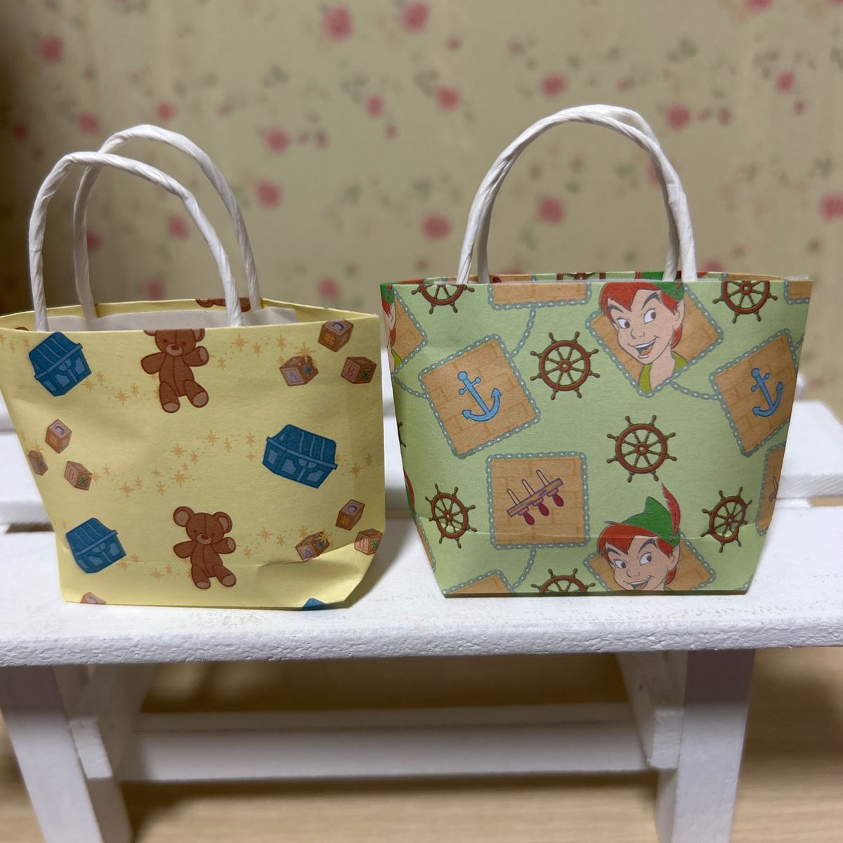 ミニ紙袋　ハンドメイド　ピーターパン