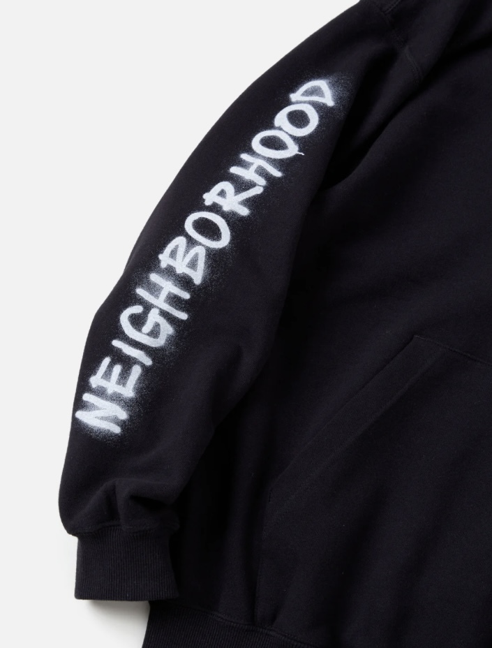 新品 23aw NEIGHBORHOOD NH X Schott X KOSTAS SEREMETIS . SWEATPARKA LS BLACK L ネイバーフッド ブラック 黒 ショット_画像4