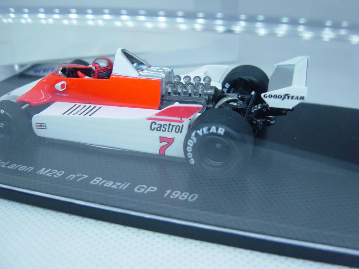 送料350円～ spark 1/43 McLaren M29 Brazil GP 1980 #7 John Watson マクラーレン ブラジルGP ジョン・ワトソン デカール付き_画像5