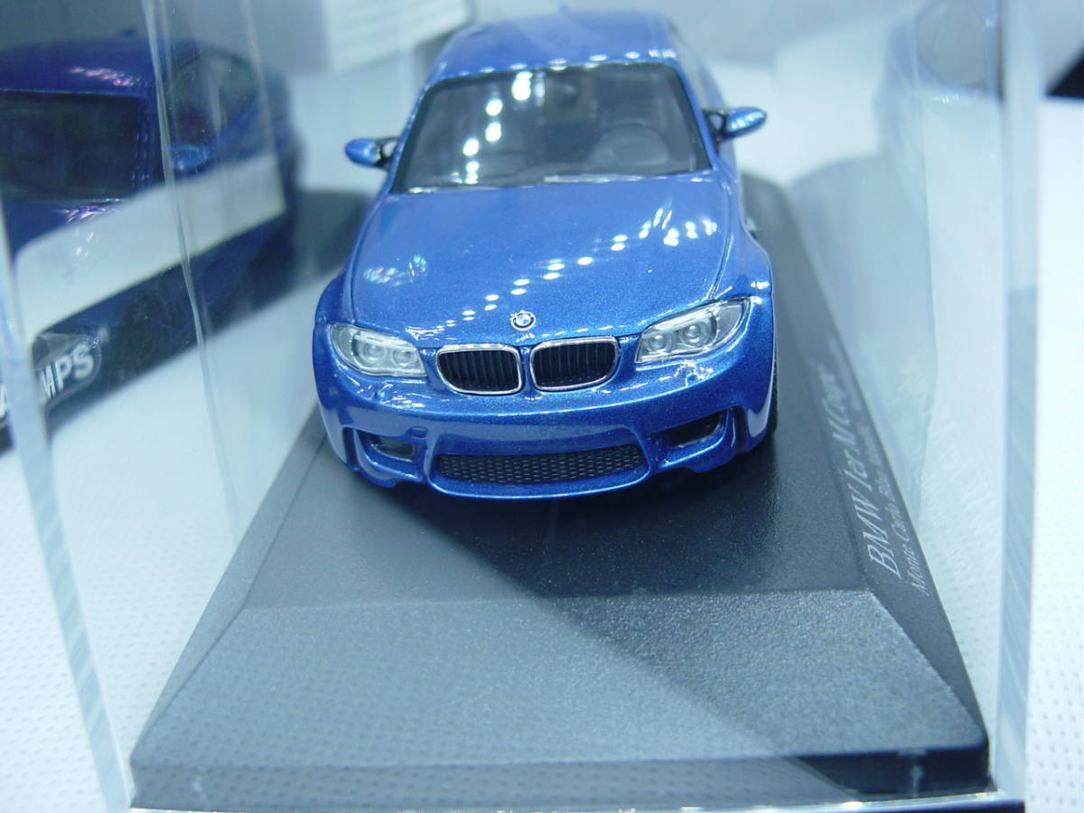送料350円～ MINICHAMPS 1/43 BMW 1er M Coupe 2011 Blue metallic 1シリーズの画像4