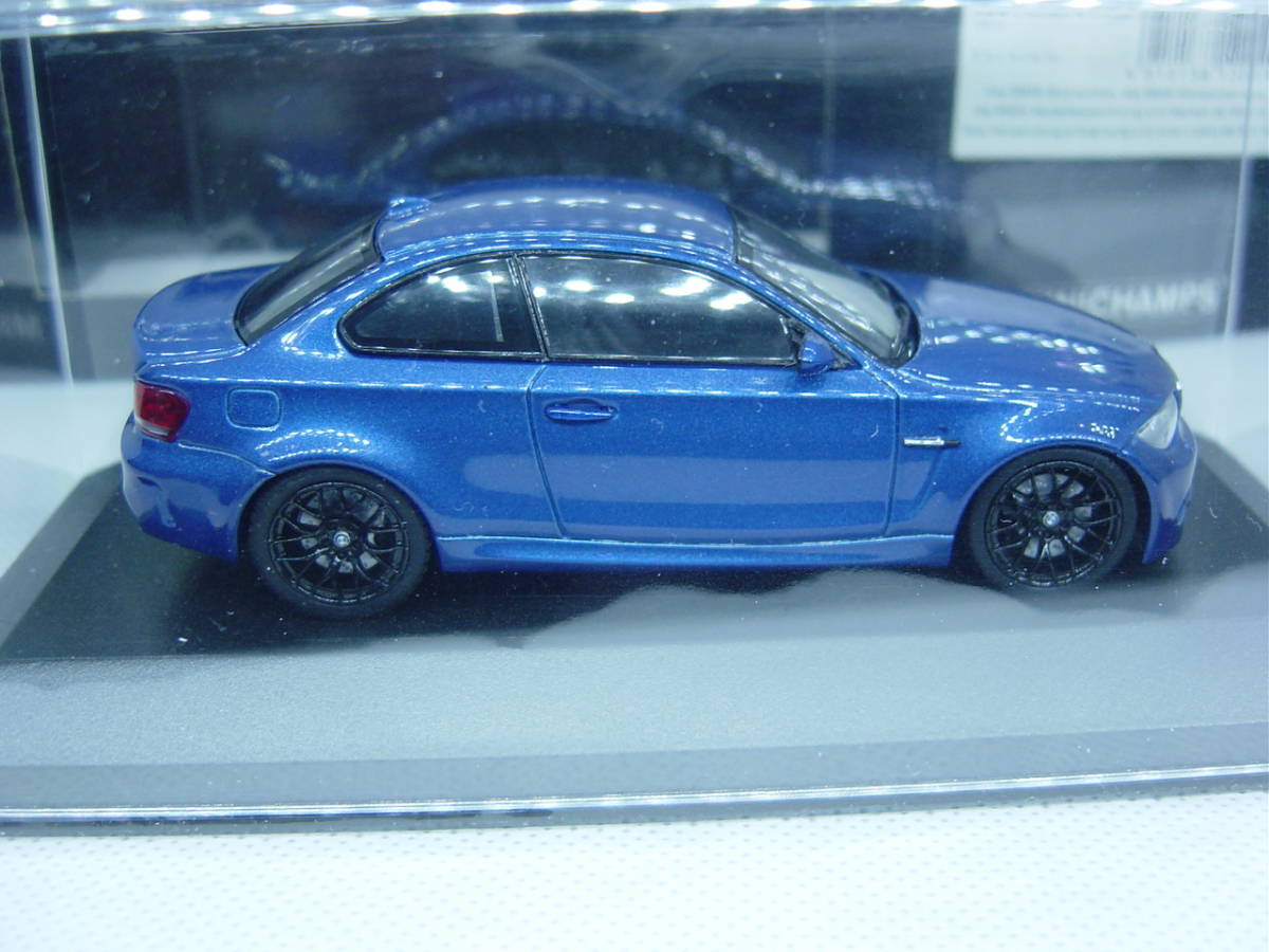 送料350円～ MINICHAMPS 1/43 BMW 1er M Coupe 2011 Blue metallic 1シリーズの画像7