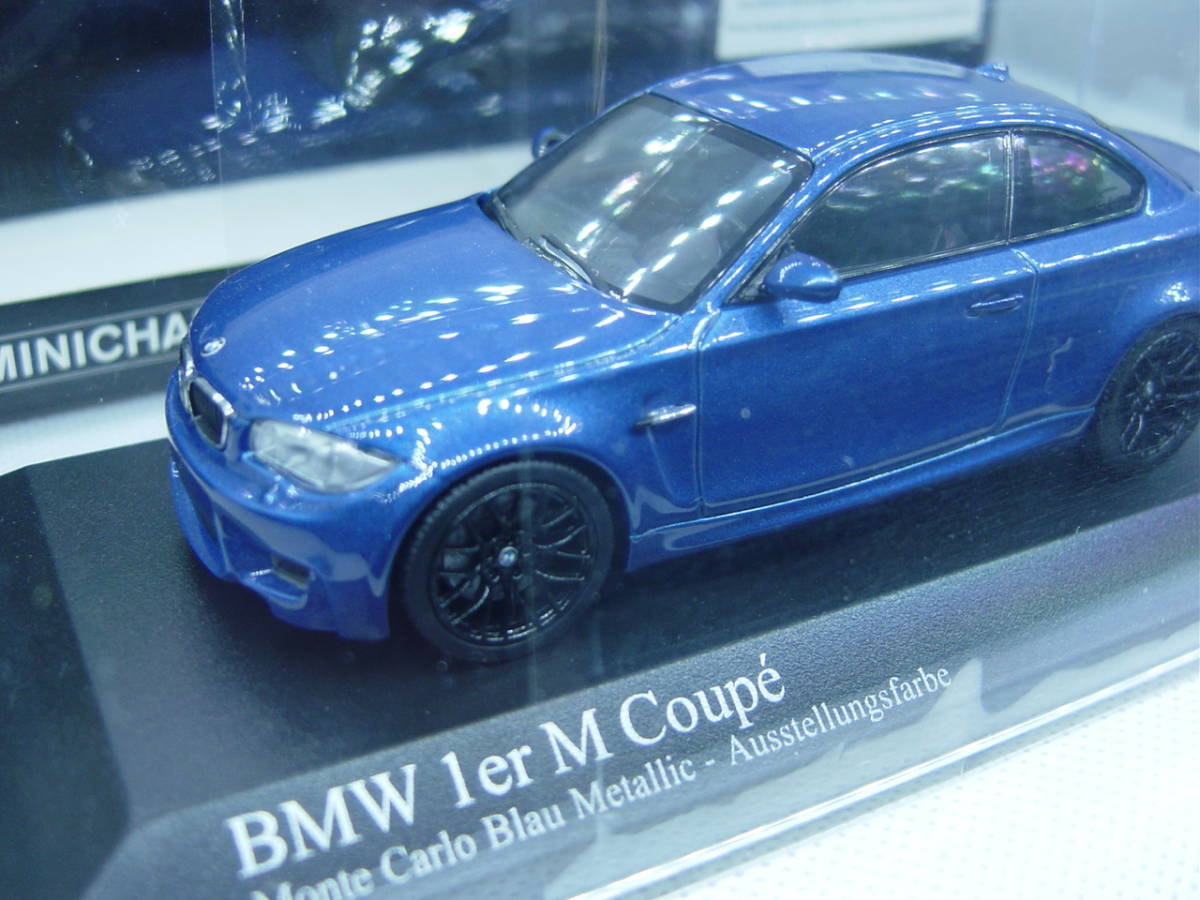 送料350円～ MINICHAMPS 1/43 BMW 1er M Coupe 2011 Blue metallic 1シリーズの画像3