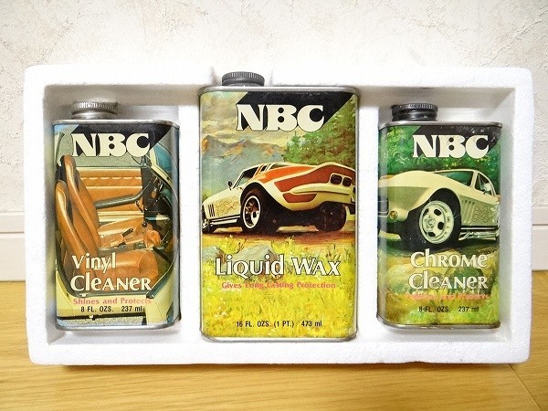 新品 70年代 ビンテージ USA製 NBC Car Beauty ワックス クリーナー アメ車 旧車 インテリア レトロ 当時物 現状_画像4