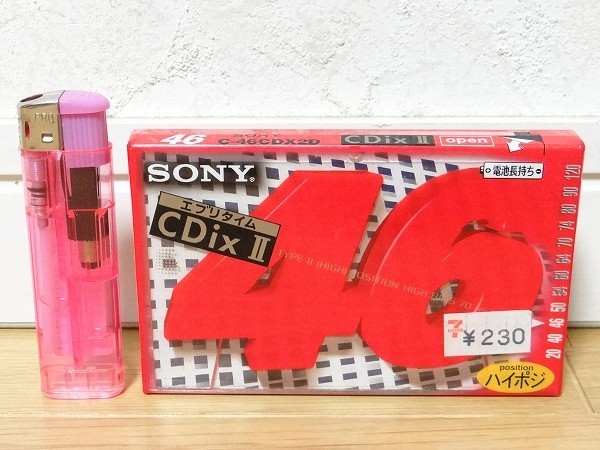 新品 ビンテージ 日本製 SONY エブリタイム CDixⅡ ハイポジ 46分 カセットテープ 電池長持ち 旧車 当時物_画像1