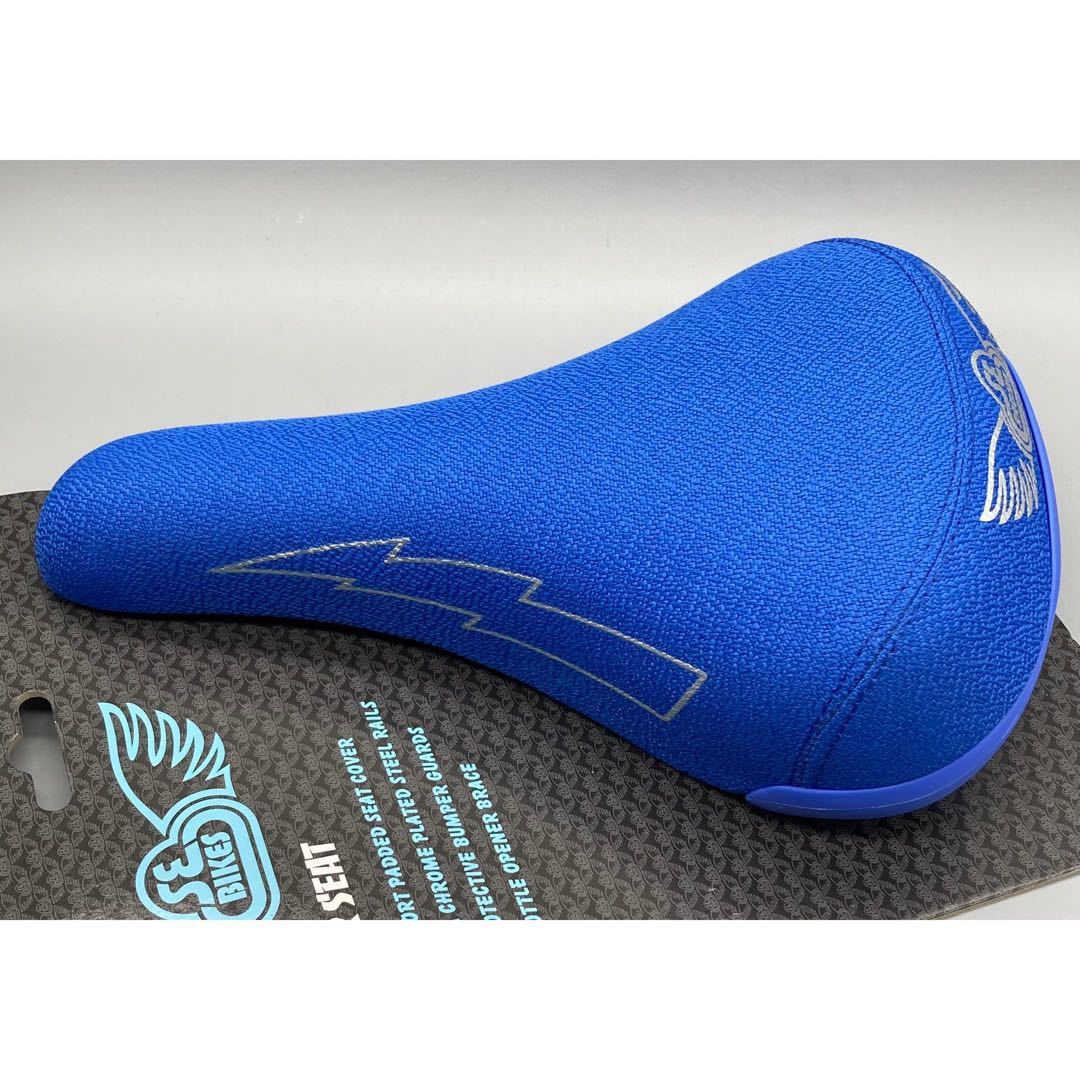 Se Bikes Flyer Seat BMX サドル　ブルー　青　新品未使用_画像1