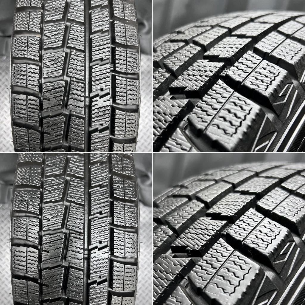 9分山美品★社外アルミ＆165/70R14 DUNLOP WM01 4本 №BT231116-B3 ハスラー キャストアクティバ等/14インチホイールスタッドレスセット_画像2