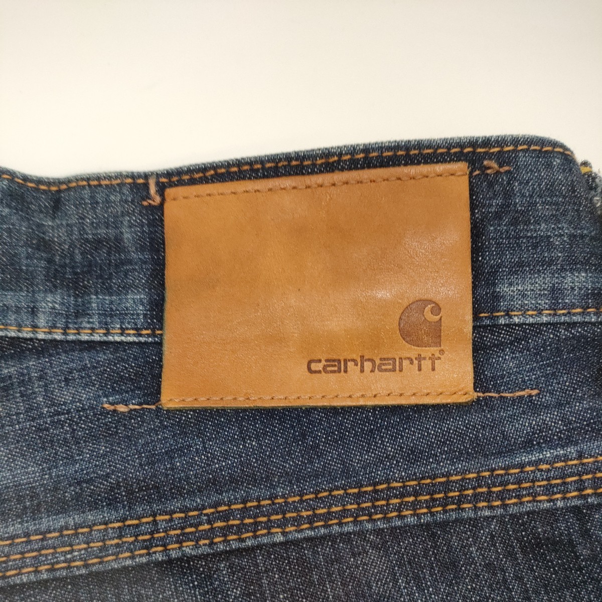 Carhartt デニム 34×32 赤耳 日本製 送料520円OK ヴィンテージ 古着 デニムパンツ ジーンズ ボタンフライ カーハート Ｓ_画像8