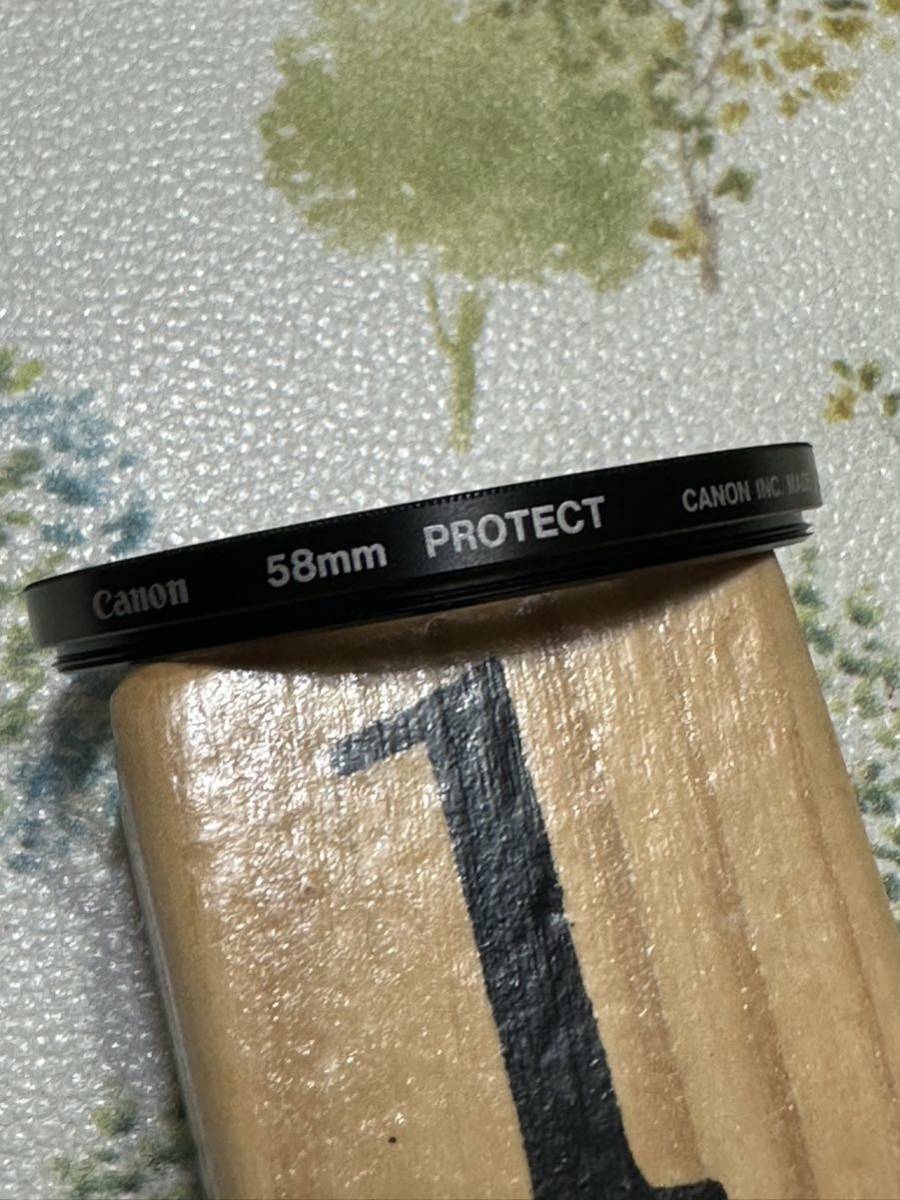 Canon　キャノン 純正 58mm プロテクター PROTECT 保護フィルター_画像1