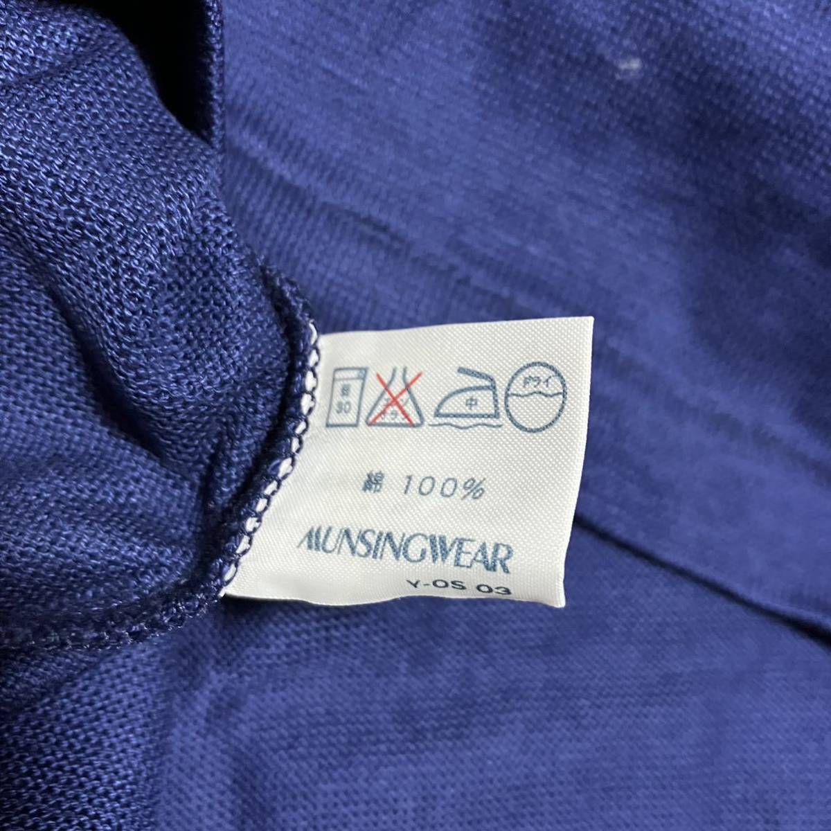 マンシングウェア　GS1556 Lサイズ 半袖　シャツ　襟付き　ゴルフ　日本正規品　当時物　新品、未使用_画像7